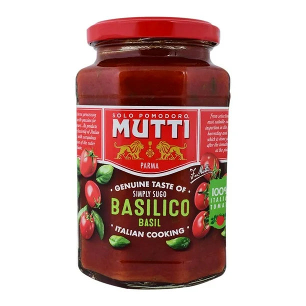 Mutti Tomato and Basil Pasta Sauce (400 gm)