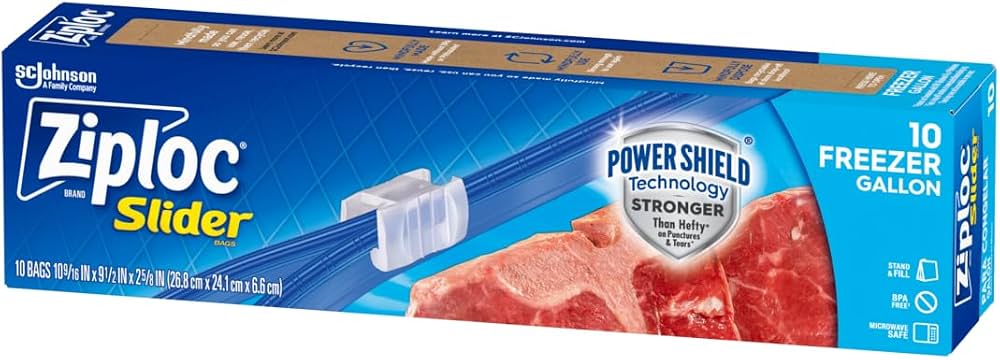 Zip Lock Bags Gallon Size (10 count)