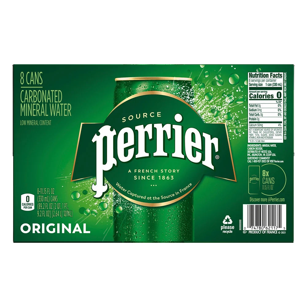 Perrier Sparkling Water 8 Pack (330ml)