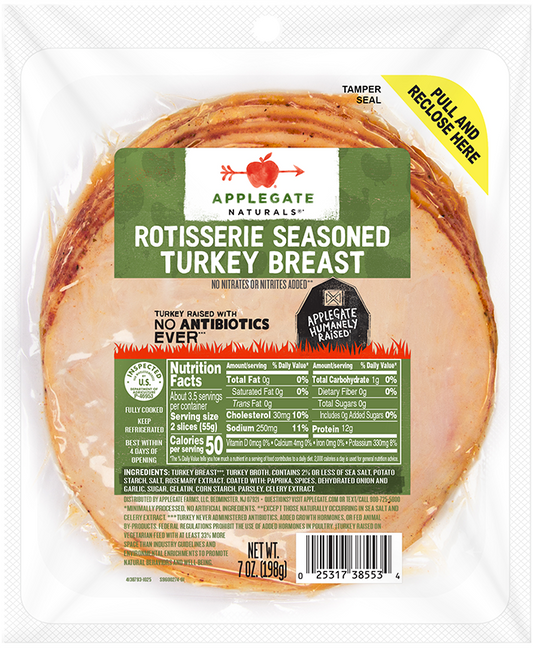 Turkey Roasted - Applegate Organic GF (196 gm / 7oz)