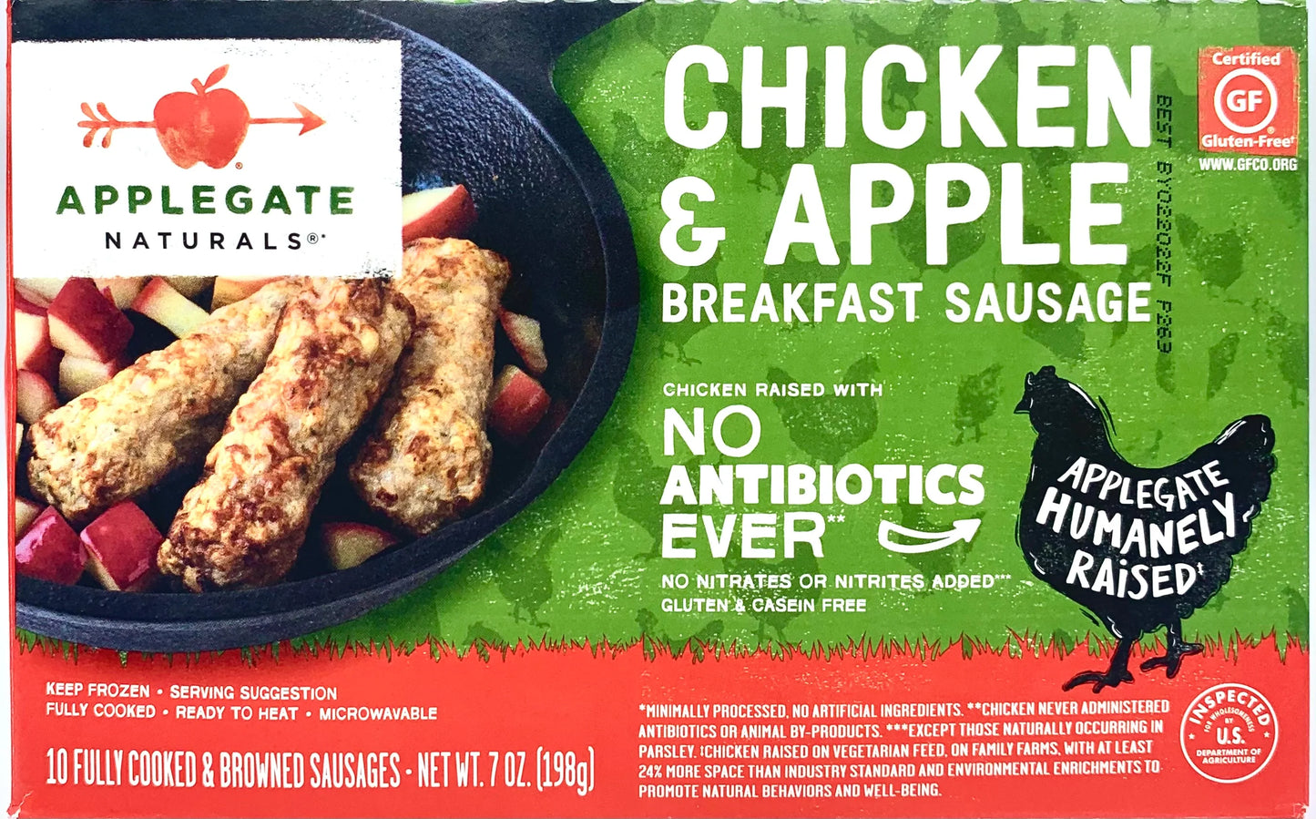 Applegate Chicken & Apple Sausage Organic