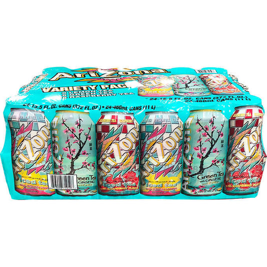 Arizona Iced Tea Assorted Flavors 24 Pack (372ml/12.6 oz)