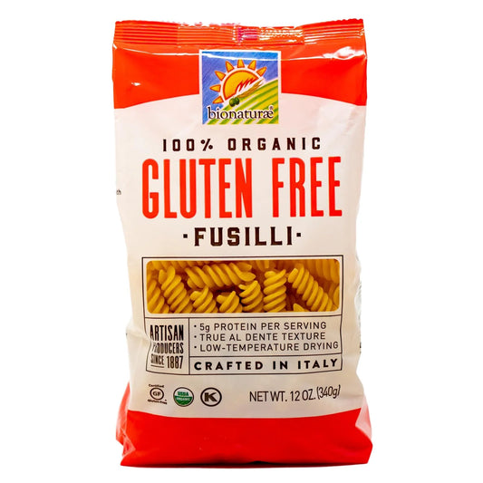 Bionature Pasta - Rice, Potato & Soy Fusilli Organic Glutten Free (340 gm)