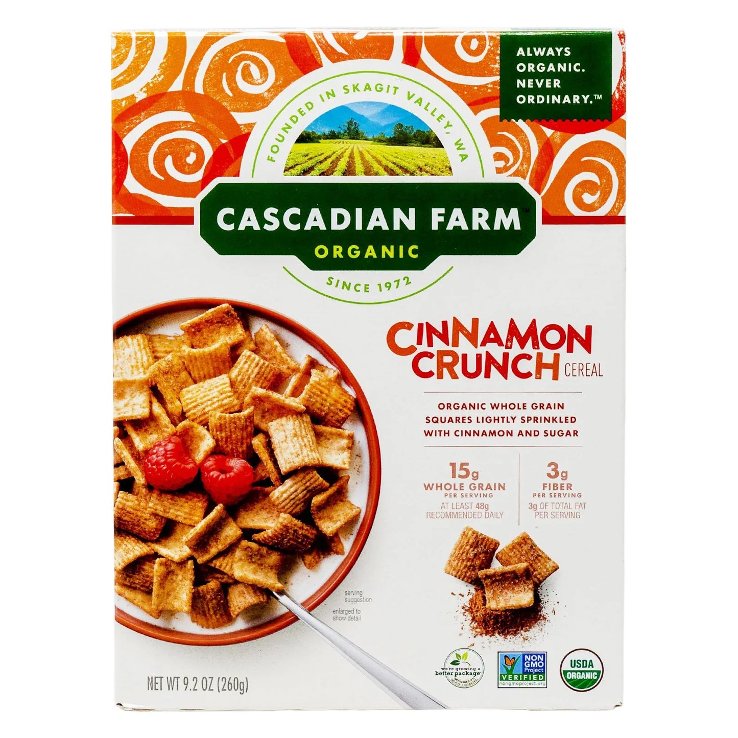 Cascadain Farm Cereal Cinnamon Crunch Organic (260 gm)