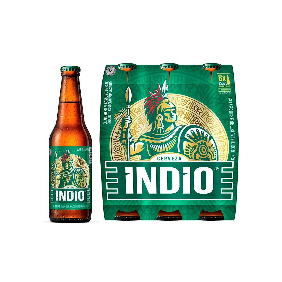 Indio Dark Beer 6 Pack (355ml)