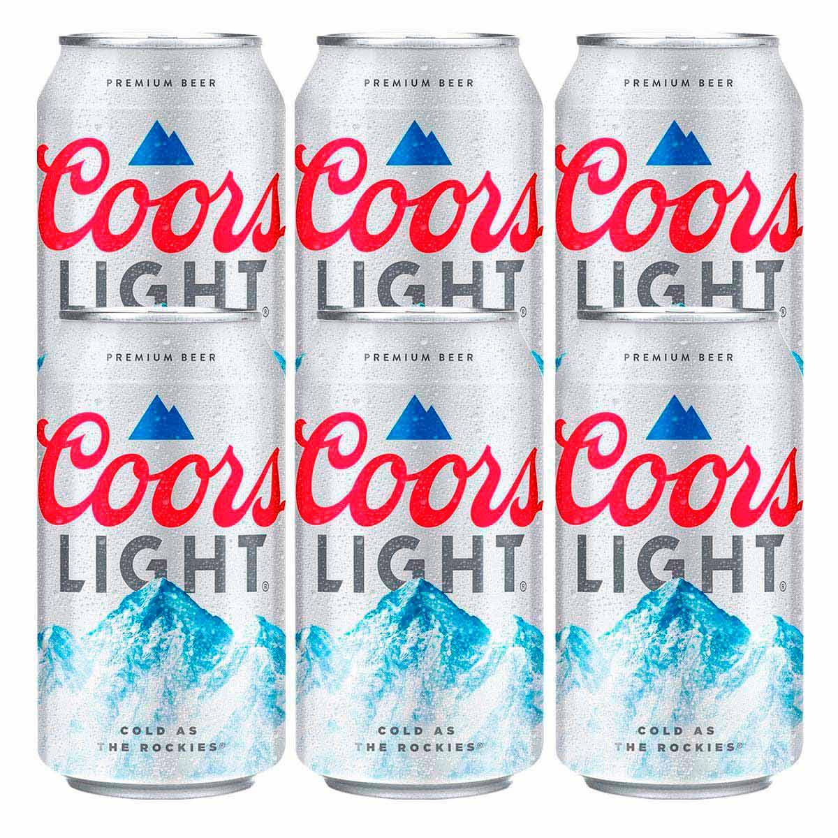 Coors Light Beer 6 Pack (355ml)