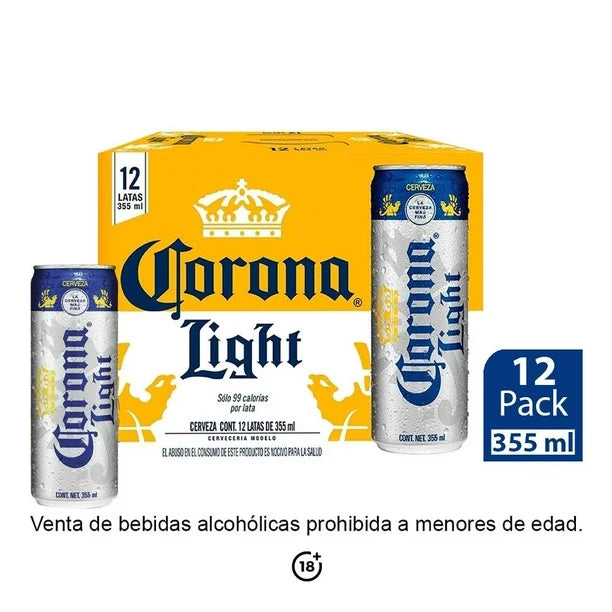 Corona Light Case 12 Pack Cans(355 ml)