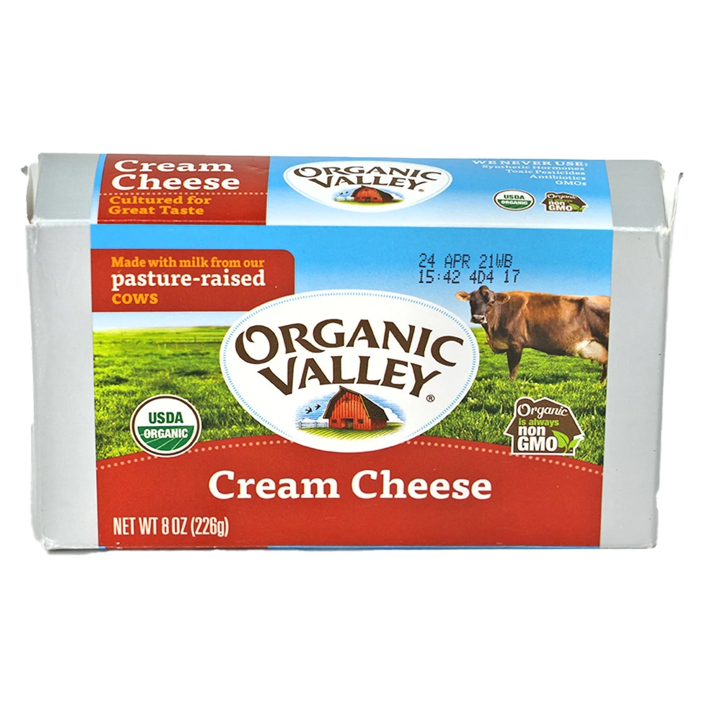 Organic Valley Cream Cheese(226 gm/8 oz)