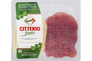 Citterio Salami (Genova) & Cheese (Provalone) Sliced Tray (454 gm/1 lb)