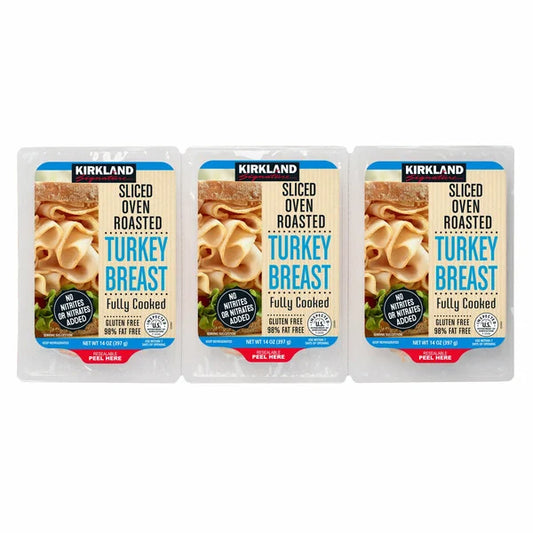 Kirkland Sliced Turkey Breast 3 Pack (397 gm each)