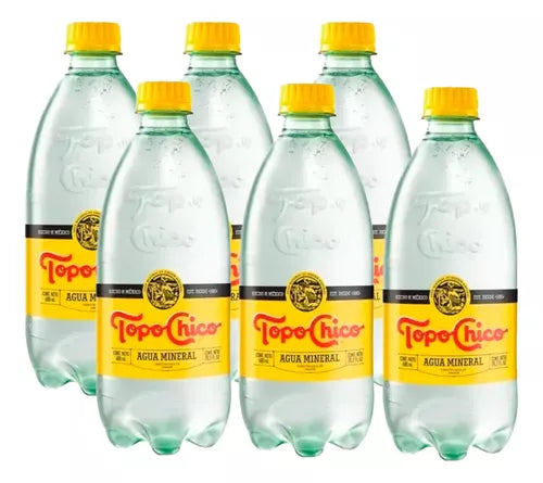 Topo Chico Sparkling (Club Soda) Water 6 Pack (500ml/16.9 oz)