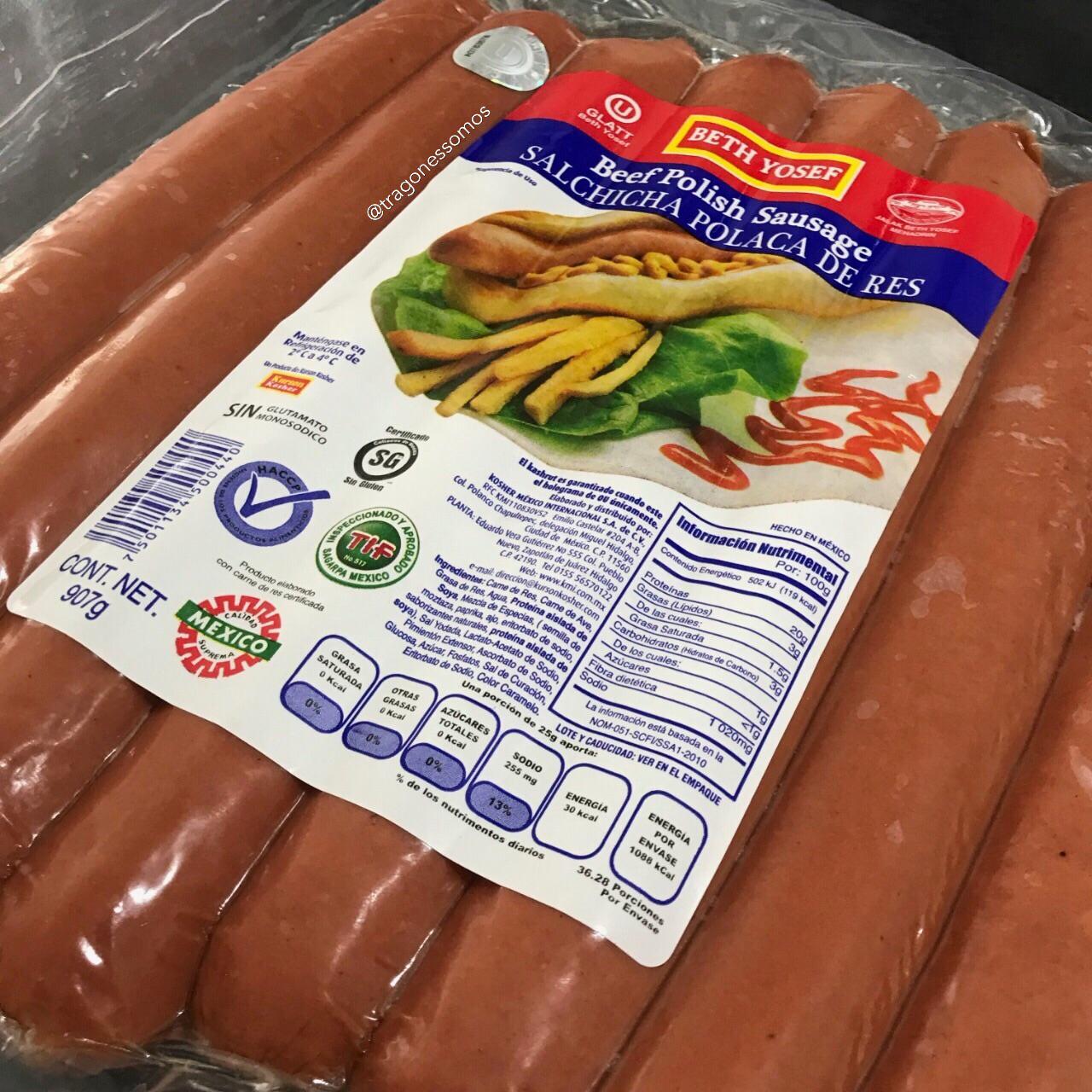 Kurson Polish Beef Kosher Sausages (907 gm)